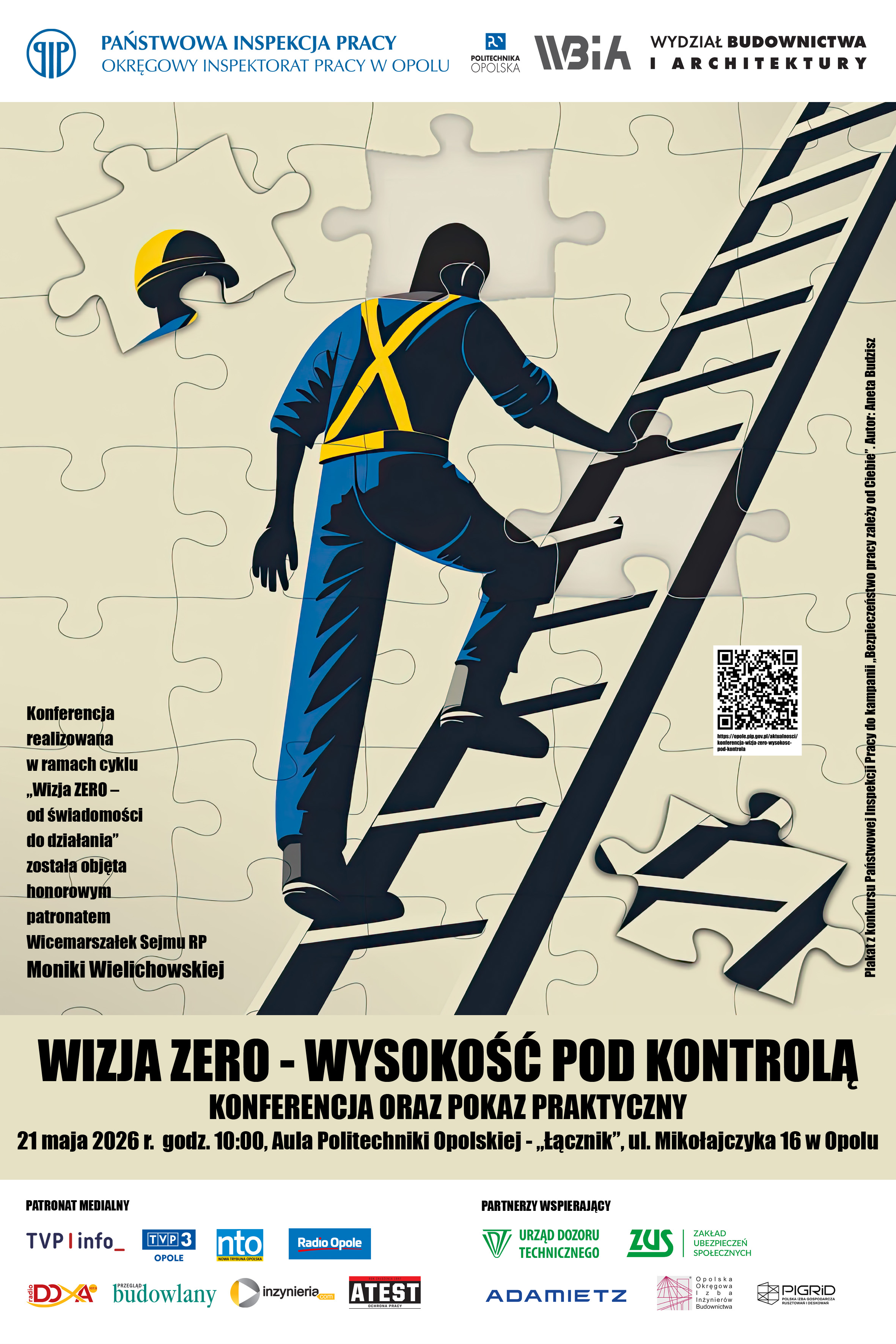 Plakat konferencja Wizja Zero