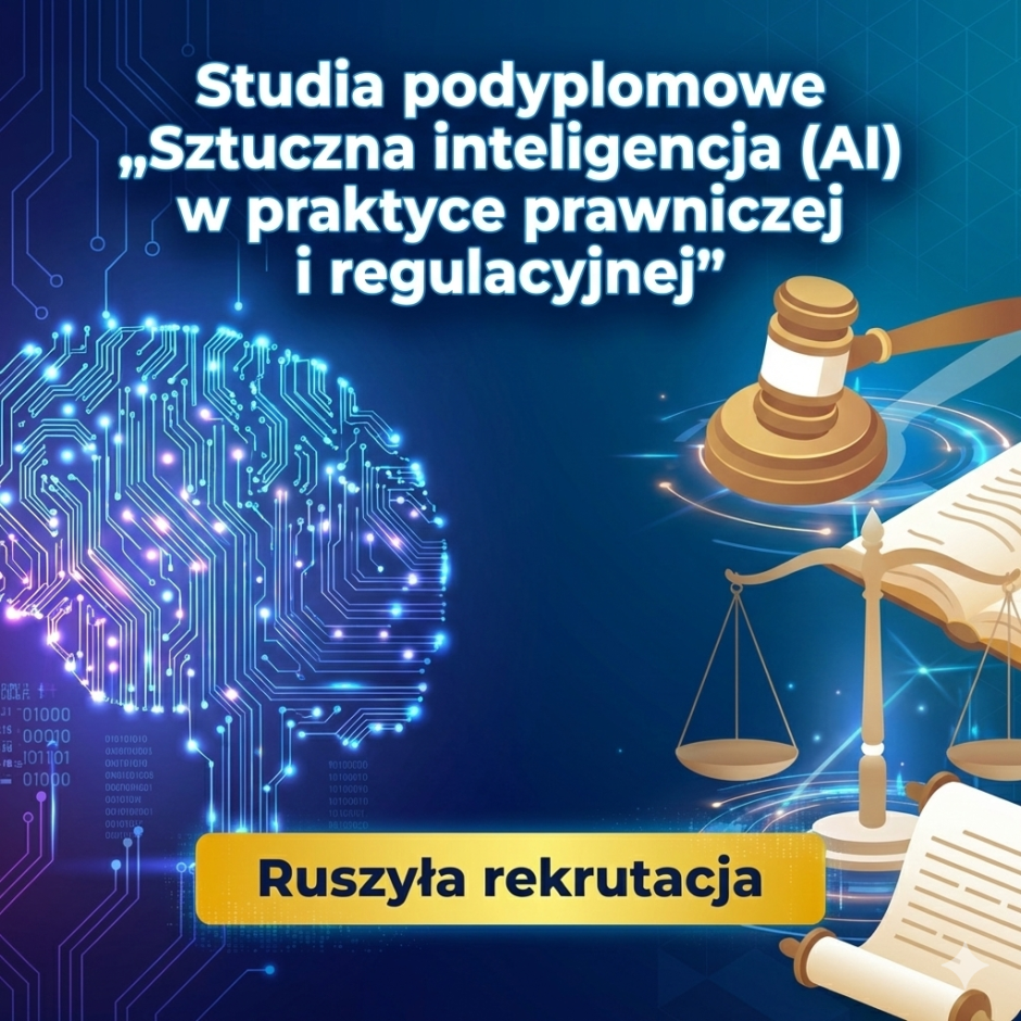 Wydział Prawa i Administracji Uniwersytetu Opolskiego zaprasza na studia podyplomowe „Sztuczna inteligencja (AI) w praktyce prawniczej i regulacyjnej”