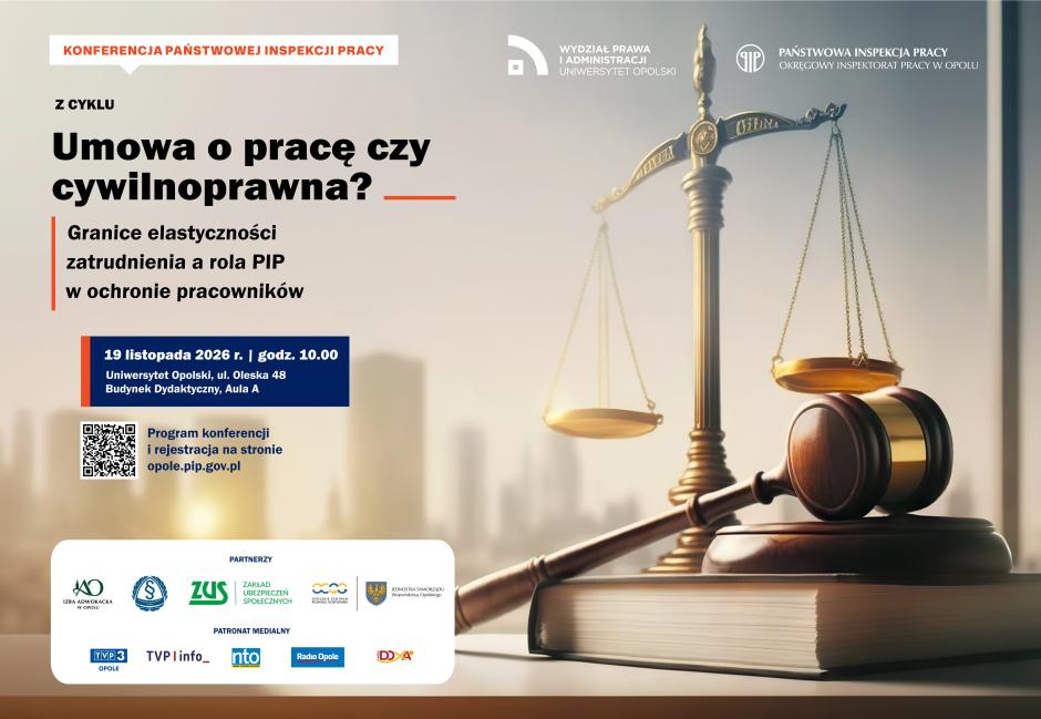 Konferencja UMOWA O PRACĘ CZY CYWILNOPRAWNA? 19.11.2026 r.